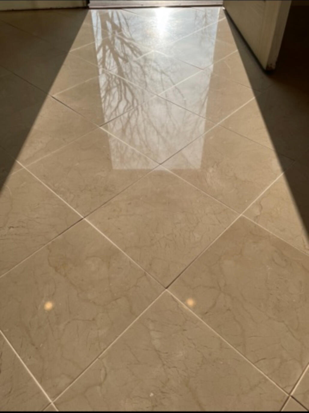 Polished marble After